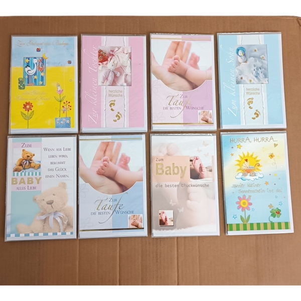 Grußkarten Glückwunschkarten Geburt und Taufe